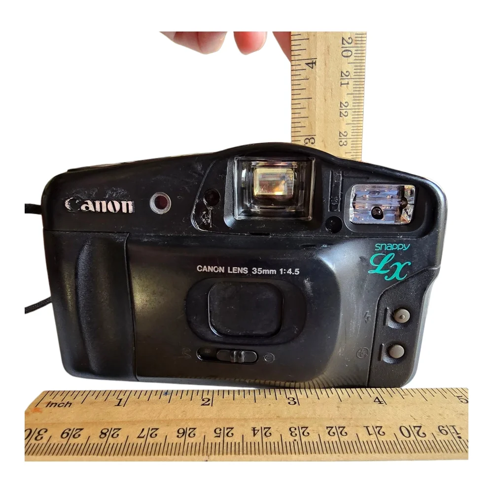 Canon Black Camera with Flash